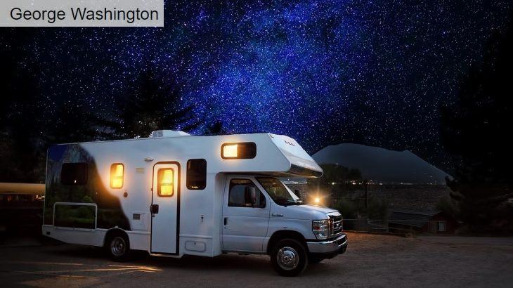 rv, camper, night